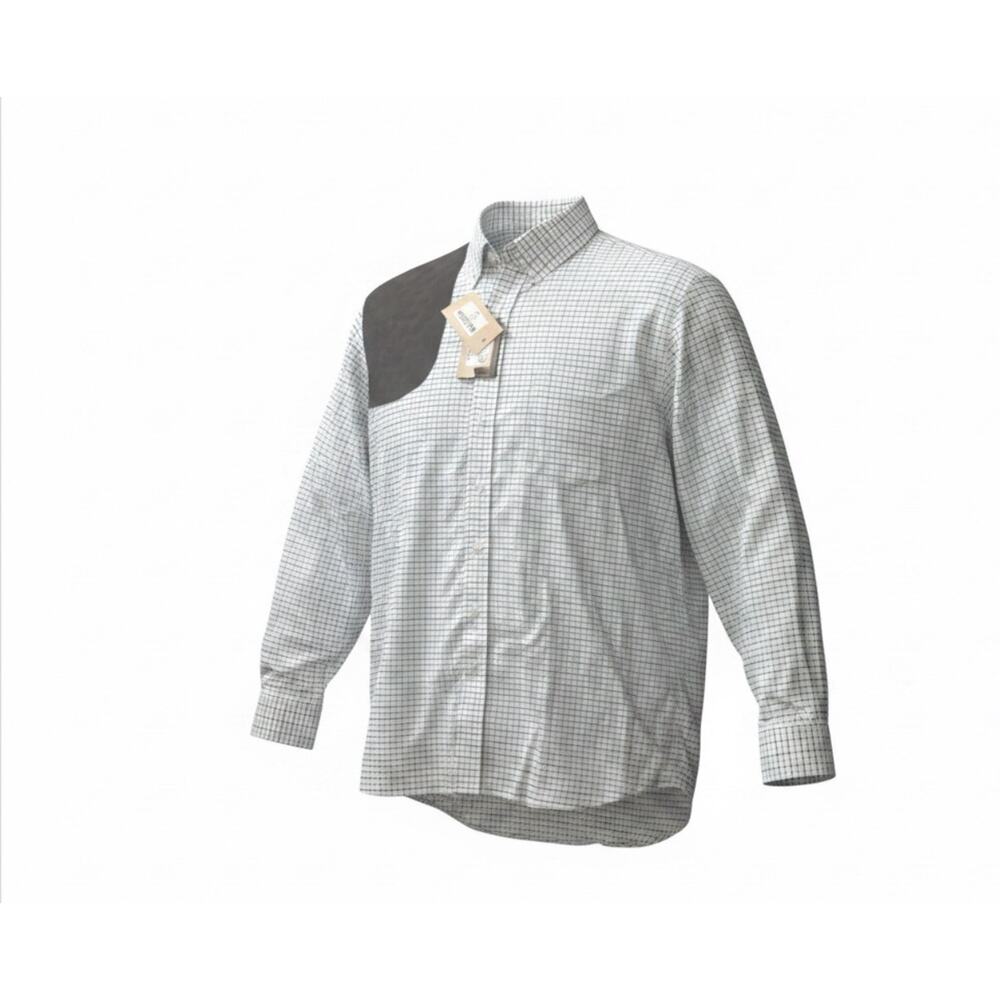 Kevin's Plantation Collection Shooting Shirt Men's XL Tattersall Plaid Preppy NW